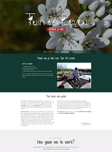 Website Tuin Vol Leven